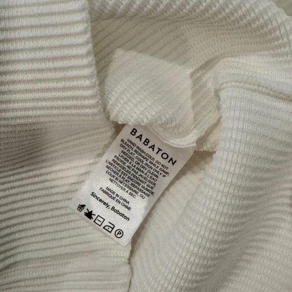 Aritzia/Babaton Sculpt Knit Criss-Cross Ribbed Halter Dress - Size Medium - Picture 7 of 8